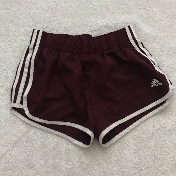 adidas Pants - Adidas Maroon Running Shorts